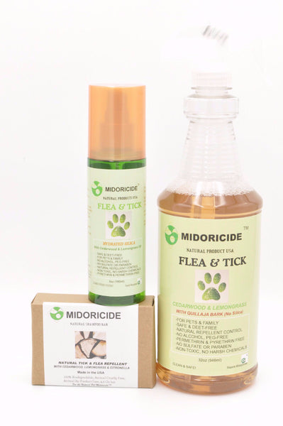 Natural Flea and Tick spray -3 Piece set